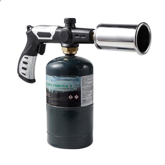 Outdoor Propanbrenner Einstellbare Flamme Brenner Sicherheitsverriegelung Zünder für BBQ Holzkohle & Unkrautbrennen (Tank nicht enthalten)