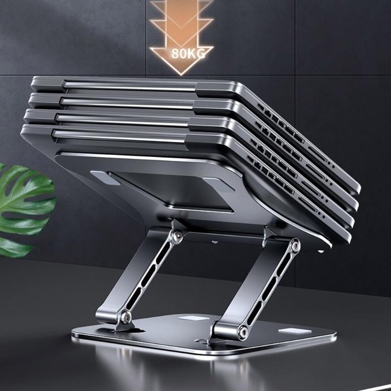 Faltbarer Laptopständer, verstellbare Notebook-Halterung aus Aluminiumlegierung für 10-17 Zoll tragbaren Notebook-PC-Kühlhalter