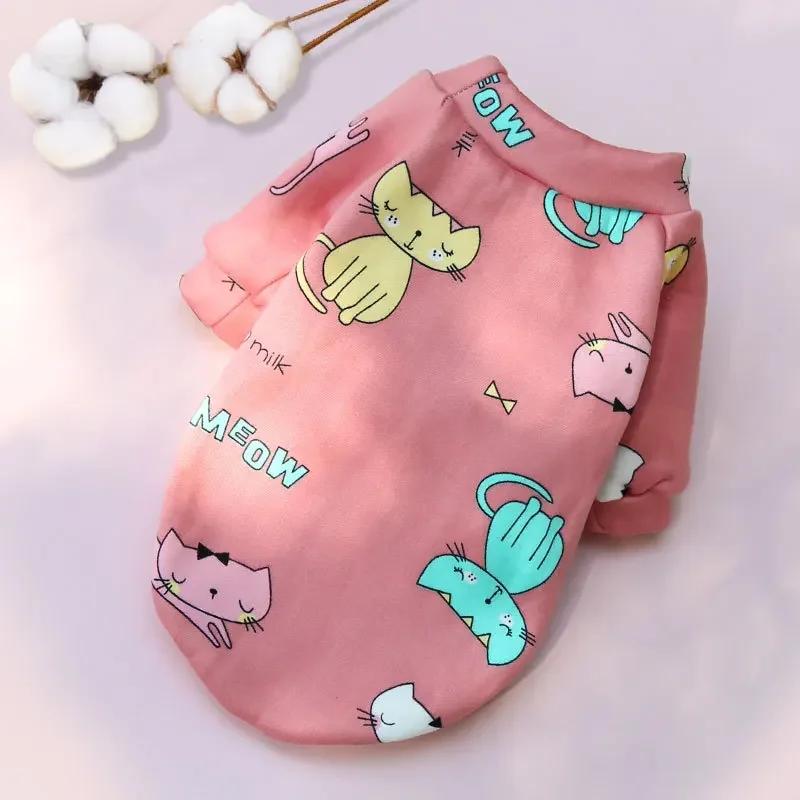 Cappotto Felpa Invernale Caldo per Cani Piccoli Bulldog Chihuahua Shih Tzu Felpa Cucciolo Gatto Maglione Cani