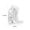1/2 Piece Brass West Cowboy Charms Pendants Boots Horseshoe 18K Gold Color Metal For DIY Making Supply Necklace Jewelry Findings