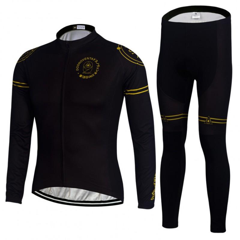 Long Sleeve Cycling Jersey Set Quick Dry Breathable Bike Shirt Men Women Kids Season