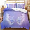 Engel Flügel Bettbezug Set Engel Märchen Thema Für Kinder Jugendliche Gib Niemals Auf Doppel Queen King Size Polyester Steppdeckenbezug