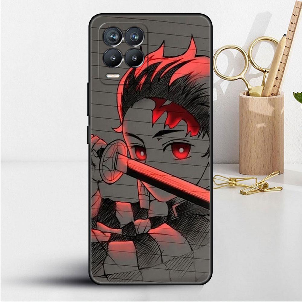 Soft TPU Case For Realme 8 C21 9 Pro 8i 9i GT Neo 3 2 C3 7 6 C21Y C15 C11 C35 Silicone Phone Cover Anime Demon Slayer