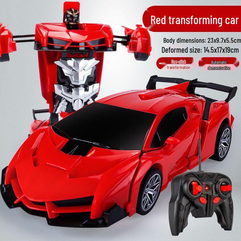 1:18 Remote Control Police Car/Robot Transformer - Spider Iron Man Edition