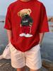 Sports Cartoon Bear Wearing Mask Prints TShirts Womens Summer Cotton Short Sleeve Tees ONeck Soft Loose Tops Casual Clothes