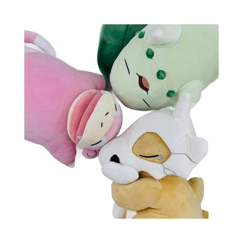 Peluche Cuscino Bambola Serie Sonno Snorlax - Collaborazione Foglia di Crisantemo Karakara, Peluche Aiuto Sonno Rilassante, Morbido e Confortevole ver