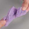 5pcs Heart Shaped Face Cleansing Sponge Washing Pad Makeup Removal Puff Purple