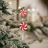 Set of 15 Elegant Christmas Tree Hanging Pendant Festival Candy Cane Cone Hanging Charm for Christmas Tree Decoration