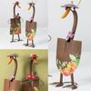 Outdoor Art Piece With Cute Duck Figurine For Yard And Patio Decoration