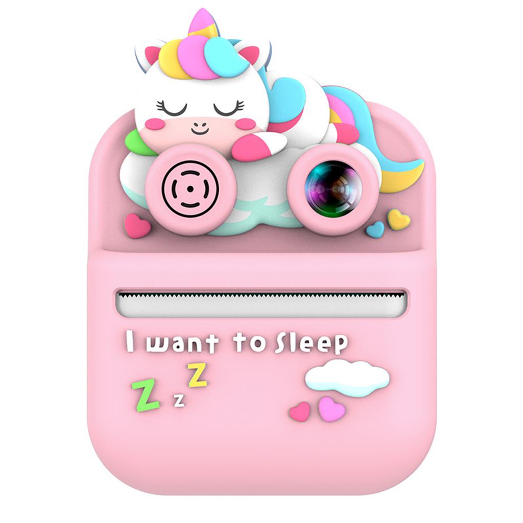 Kids Instant Print Camera for Kids Digital Print Camera 1080P HD Video Camera with 2 Rolls Print Paper for 14+ Year Olds Toddler