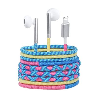 URIZONS Geflochtene Nylon-Kabel-Kopfhörer, Kabelsalatfrei, Leuchtende Ohrhörer mit Mikrofon-Controller, Geräuschisolierend, Kompatibel mit iPhone 12/mini/Pro/Pr