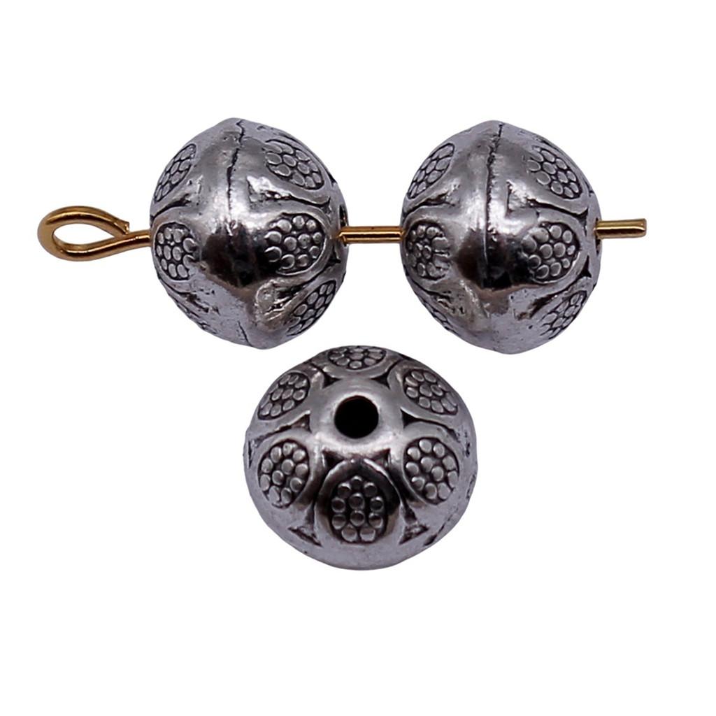 Floral Edge Spacer Beads Ornate Metal Small Hole Charms For Bohemian Beading Supplies