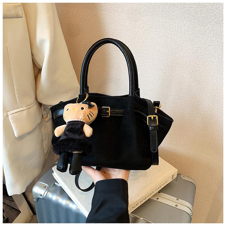 Retro Frosted Women's Crossbody Bag - 2025 Autumn/Winter Edition: Color Block Handbag, Versatile and High-End
