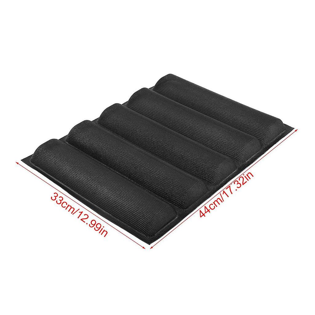 Silicone Oblong Shape Bread Molds Baguette Pan French Bakeware Tray
