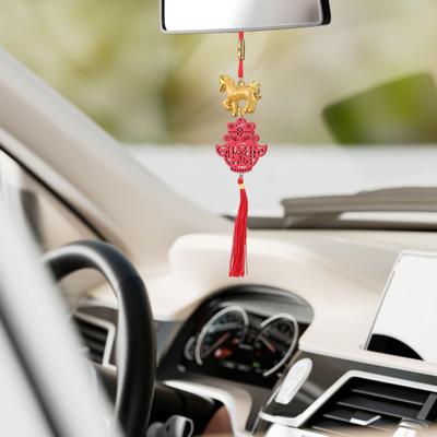 Yousheng Chinese New Year Decoration 2026 Year of Horse Lucky Charm Hanging Tassel Pendant for Fortune Wealth Success Home Kitchen Bonsai Tree Car