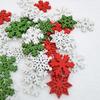 50 ks 20mm Dřevěné Vločky Plátky, Barevné Dřevěné Vločky Výřezy pro DIY Vánoční Tvoření