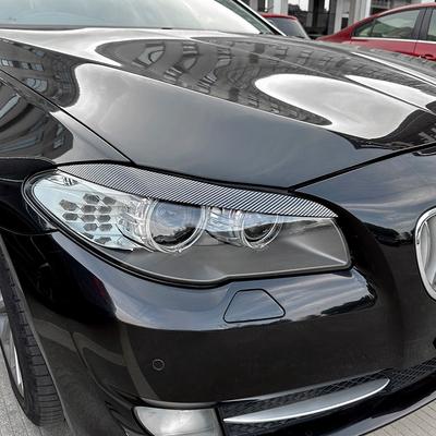 Auto Front Headlight Eyelids Eyebrows Headlamp Eye Lid Cover Trim Sticker For BMW 5 Series F10 F11 2011-2014 Car Accessories
