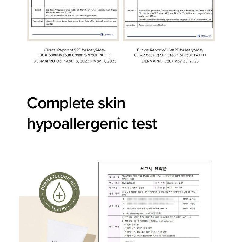 Mary&May - CICA Soothing Sun Cream Mini