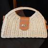 Niche Design Bag Women's New Summer Versatile High-end Shoulder Messenger Bag Portable Woven Straw Bag