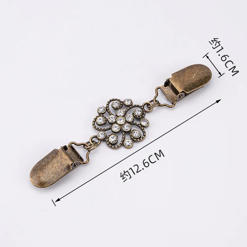 2 pcs of clothes clip brooch clip vintage clothing sweater cardigan shawl dress brooch clip shirt clip girl ladies
