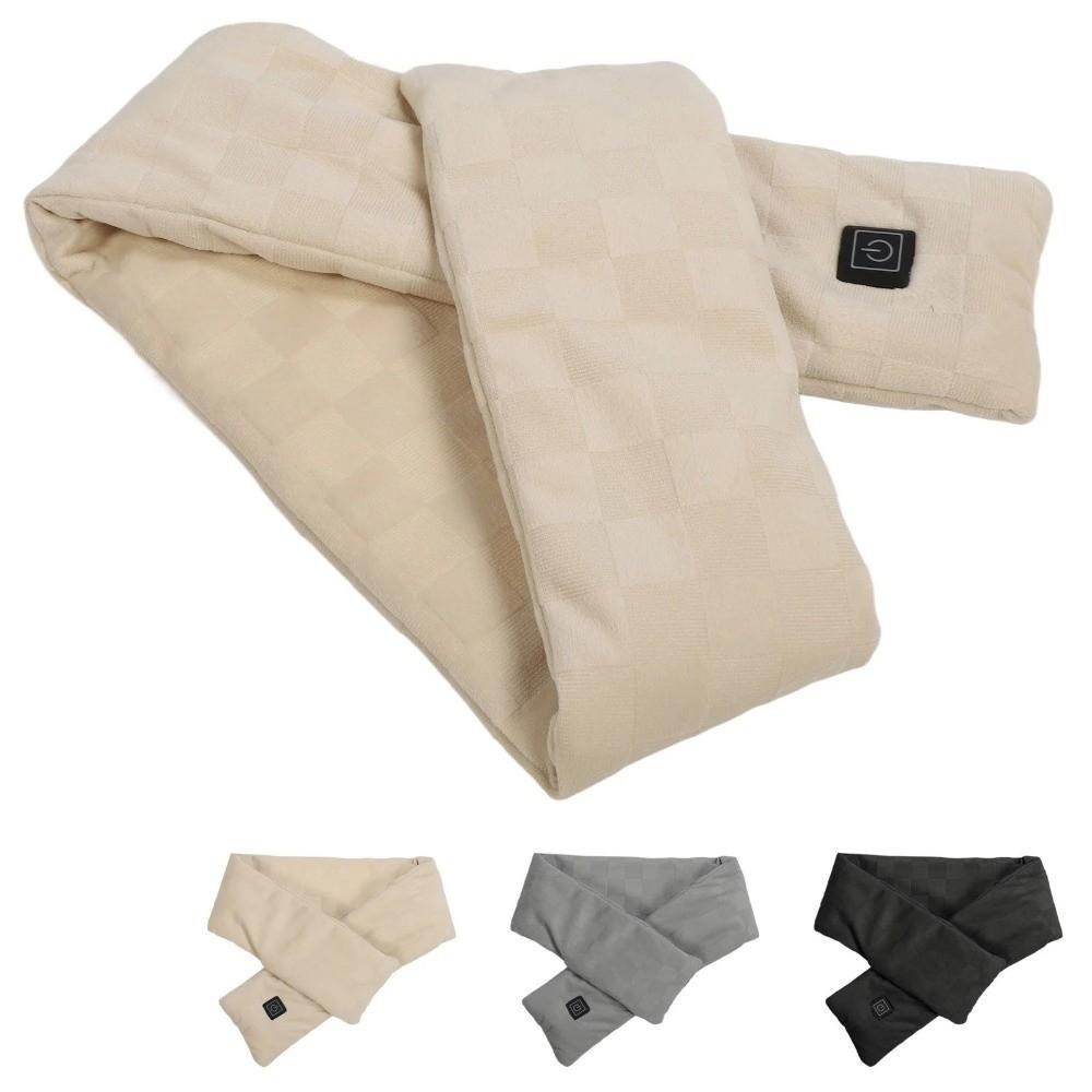 3 Temperature Adjustable Electric Neck Wrap Soft Thermal Neck Warmer Universal Heating Scarf Girls