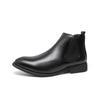 Neue High-Top-Lederschuhe Herren Chelsea Boots Britische Herrenschuhe modische Retro Herren Übergröße Kurzstiefel