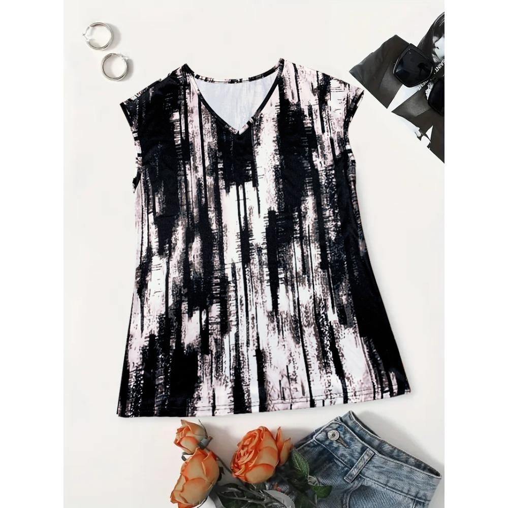 Women's Summer Work Blouse V Neck Short Sleeve Lapel Shirt Top Tunic