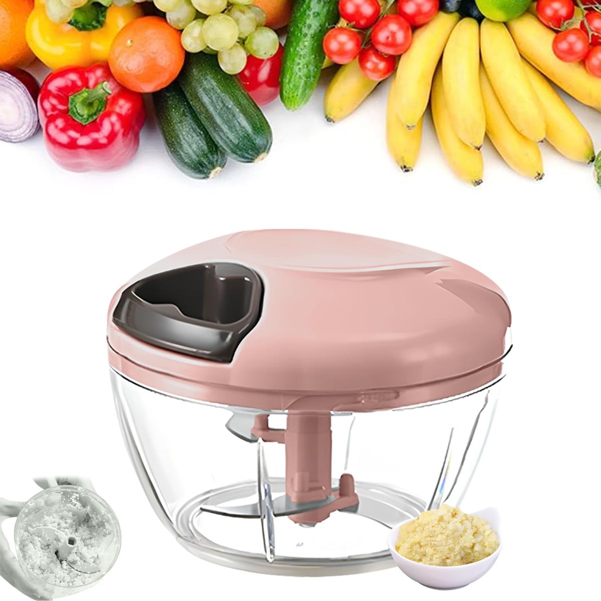 1pc Manual 600ml/900ml Vegetable Chopper Garlic crush - Garlic, Onion & Herb Grinder for Kitchen