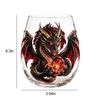 Fantasy Crystal Ball Whiskey Glass Mythic Dragon Glass Cup Sculpted Dragon Drinkware for Bar Decor Gifts