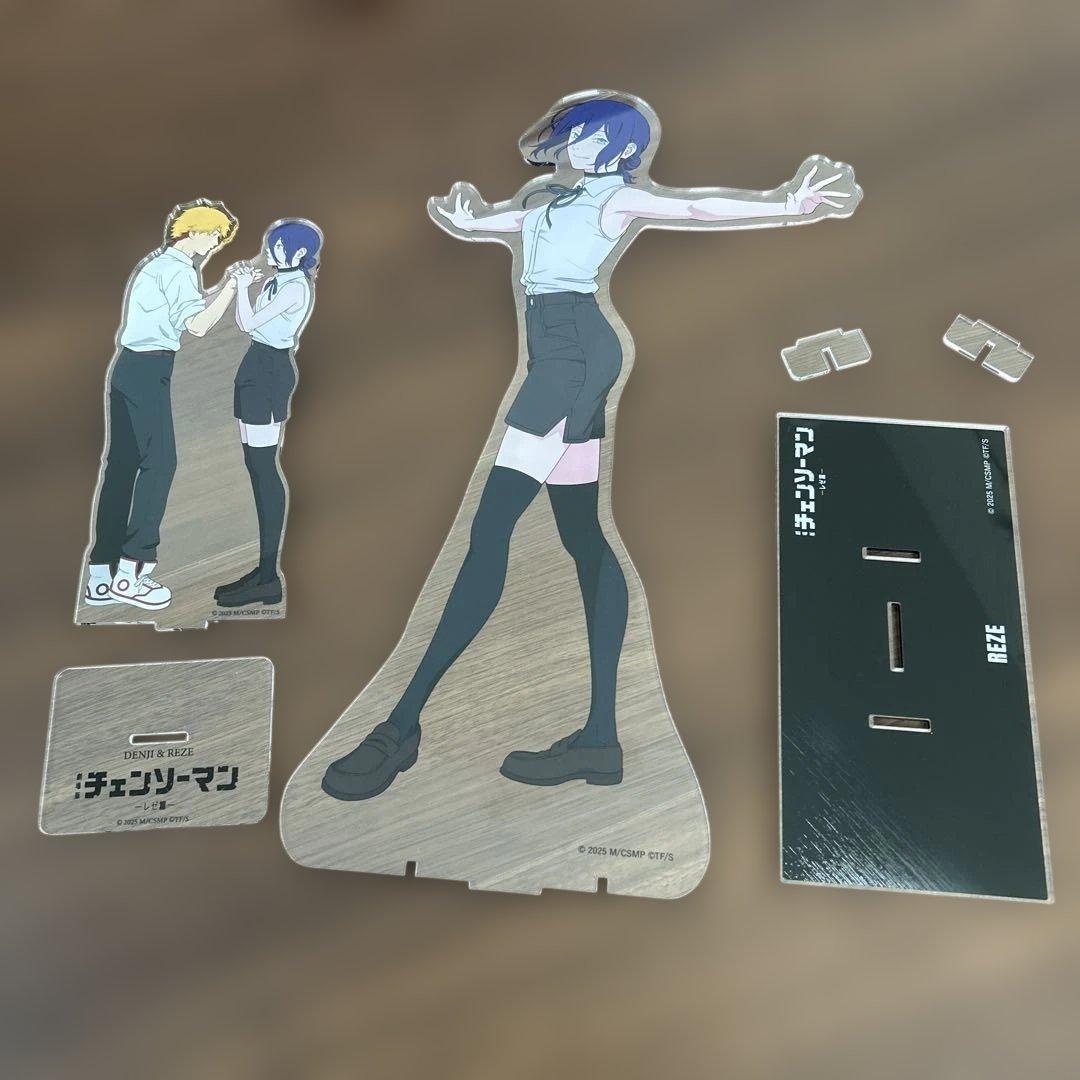 Used Chainsaw Man Acrylic Mega Figure Large Exchange Exhibition Reze Denji