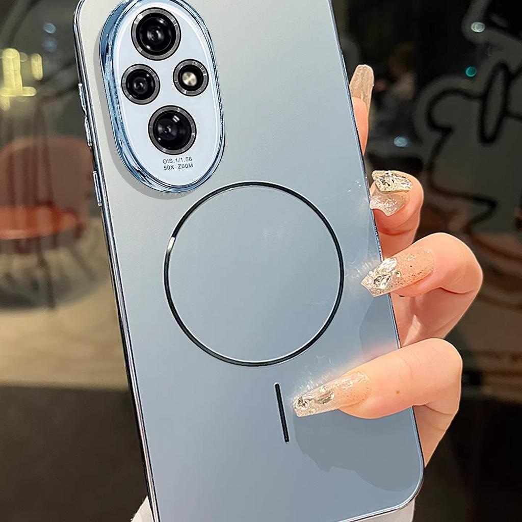 Case For Honor 200 200 Pro 400 Magnetic Phone Case Matte Shockproof Full Cover with Lens Film Silicone Protective Shell