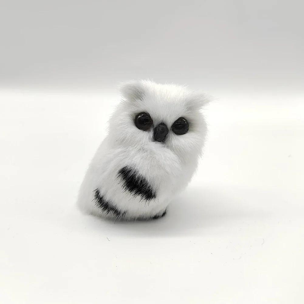 Simulation Owl Ornaments Plush Toys Cute Doll Artificial Fur Toy Christmas Tree Decor Pendant Christmas Gift For Kids Home Decor