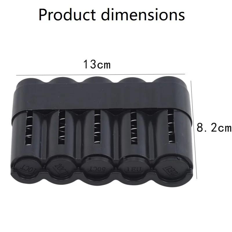 Coin Storage Euro Coin Mechanism Coin Holder Euros Box Taxista Purse Safe for Money CXG03