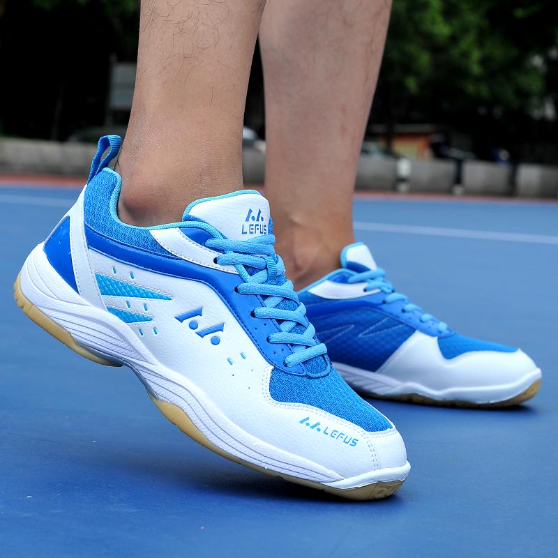 2026 White Blue Professional Table Tennis Shoes for Men and Women Training Volleyball Indoor Outdoor Badminton Women Shoes