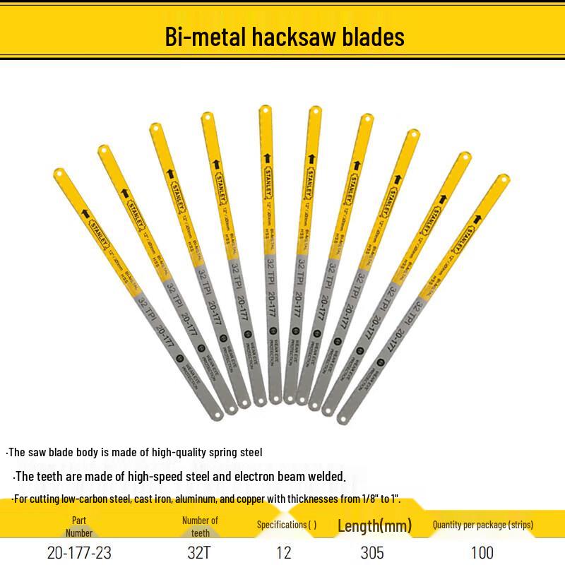 

Stanley 12-inch 32T Bi-Metal Woodworking Saw Blades