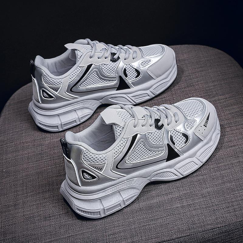 Sneakers Chunky da Donna Nuovi per la Primavera in Rete Traspirante Moda Casual Scarpe da Corsa con Plateau Comode, Scarpe da Donna