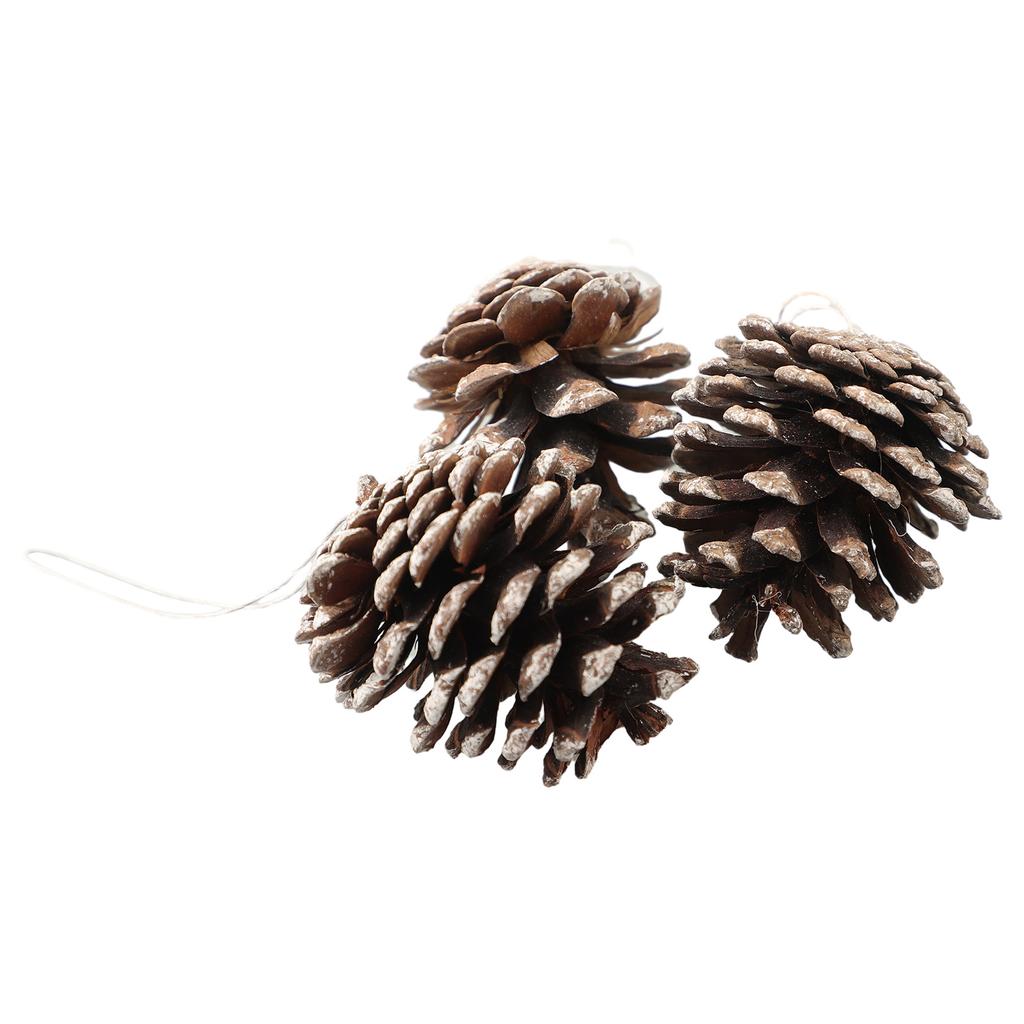 Christmas Decoration Fake Pine Cone Home Party Bedroom Garden Wood Powder 5cm Length 6pcs Craft Making Exquisite