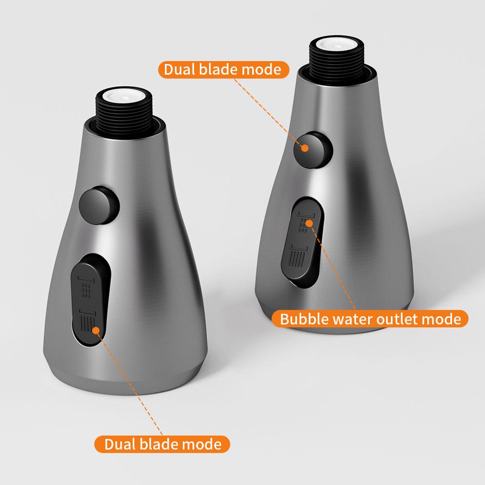 Kitchen Pull Out Faucet Sprayer Nozzle 3 Modes ABS Water Saving Bathroom Basin Sink Shower Spray Head For 1/2" Connection