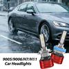 Car LED Headlight Bulbs H7 Imported 3570 CSP 6000k White Internal Driver Replacement Light Bulbs 9005/9006/H11