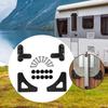 Stable RV Table Lock Clip Rotatable Buckle Organizer Hardware for Folding Table Board and Trailer Use