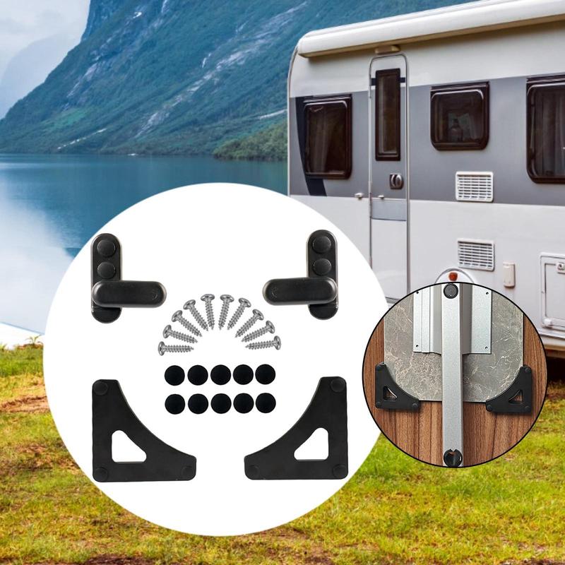 Stable RV Table Lock Clip Rotatable Buckle Organizer Hardware for Folding Table Board and Trailer Use