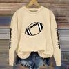 Women's Fashionable And Casual Long Sleeved Printed Round Neck Sportswear Pullover Sweatshirt Top