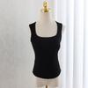 Women's 2025 Winter Korean-Style Slimming Warm Vest with Chest Pads - White, Non-See-Through