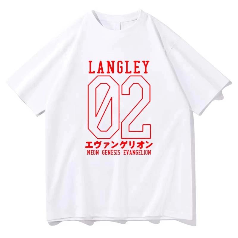 Neon Genesis Evangelion Printed T-shirt Women Men Summer Harajuku Casual Loose Fashion Streetwear Y2K Short Sleeve Tops T-shirt
