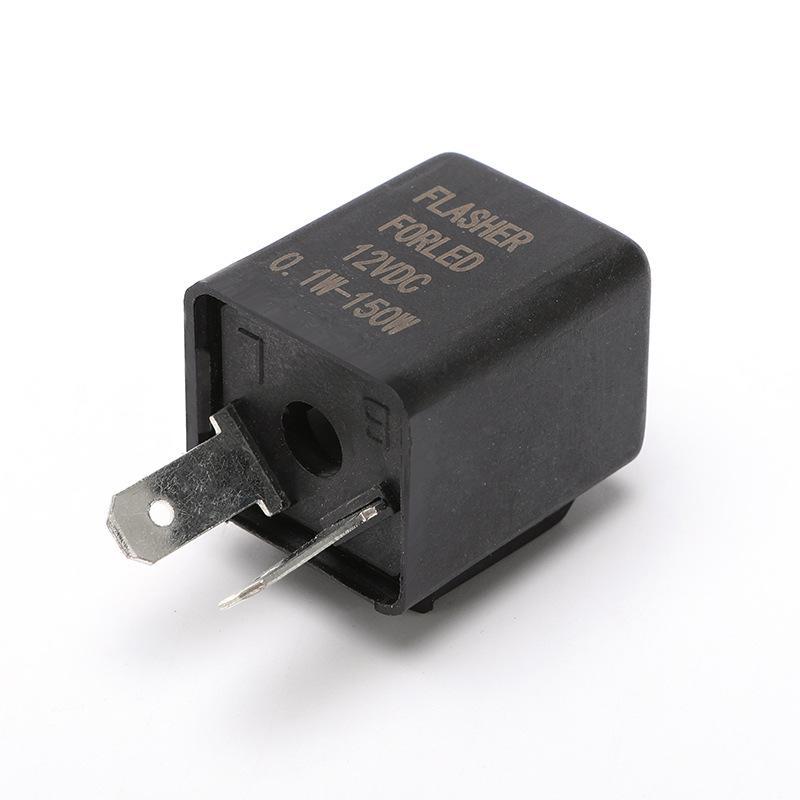 Motorcycle 12V/24V-72V Two-Pin Electric Vehicle Turn Signal Relay.