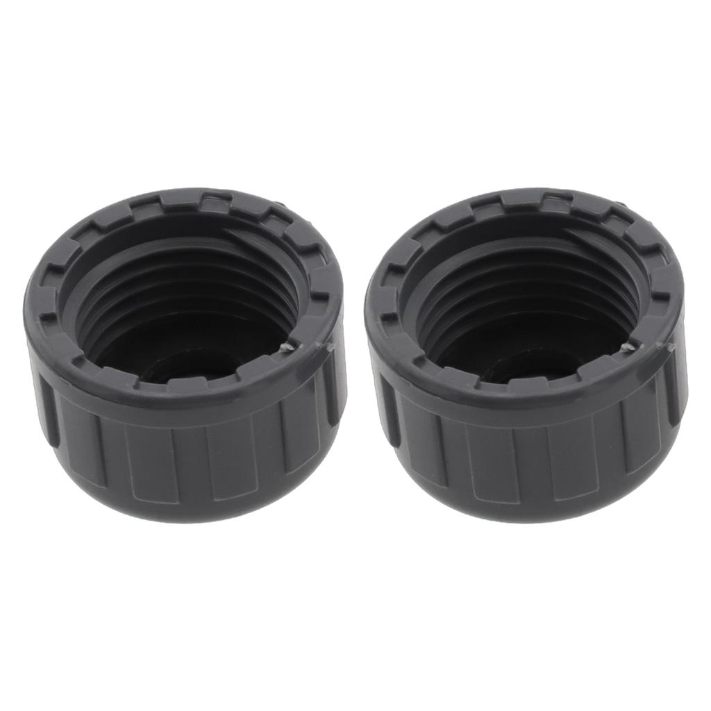 2pcs PVC Female Thread End Cap Connector 20mm/25mm/32mm Hose Connector With Rubber Seals Water Pipe Connector Fittings