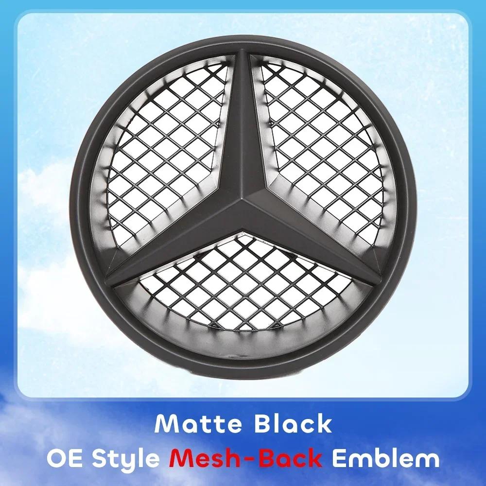 C200 E200 For Mercedes Benz Car Front Grill Emblem Star Badge 3D Mirror OE Style Flat Surface For Mercedes Benz W245 W204 X204 B
