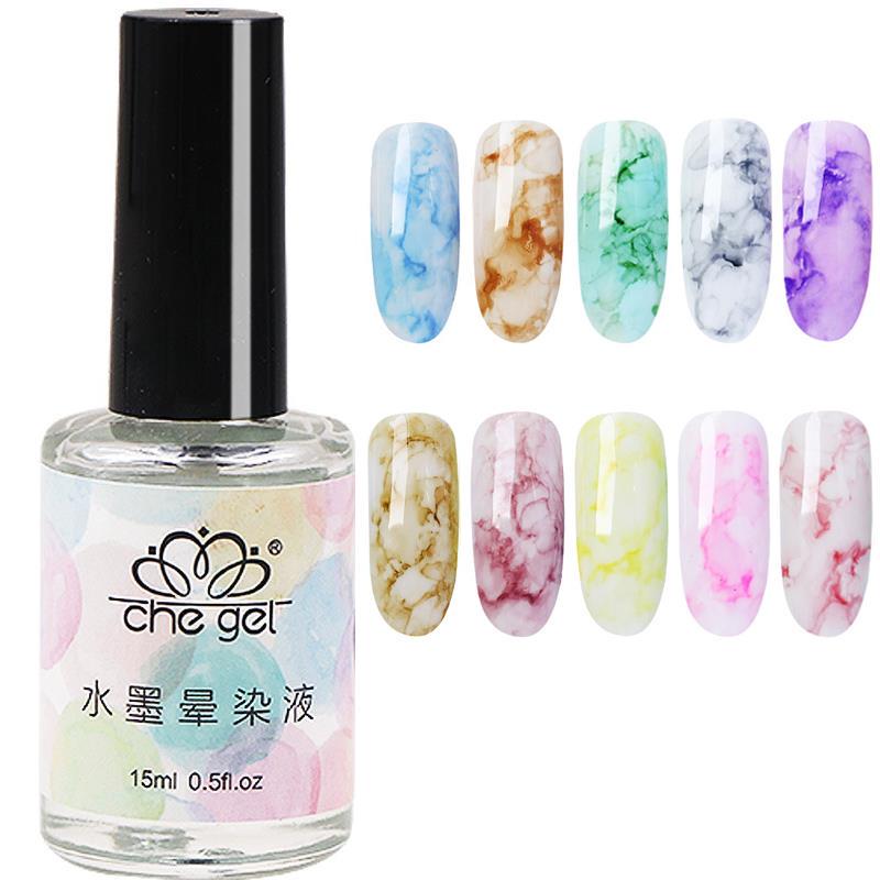 Hot selliing Watercolor Ink Nail Art Che Gel 1PC Gradient Marble