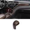 Wood Grain Console Gear Shift Knob Shifter Lever Trim For Toyota Camry 2018-