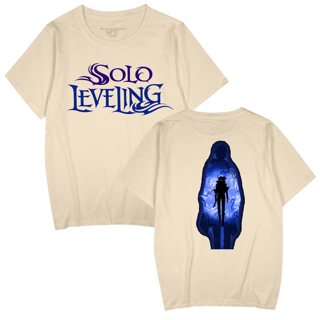 Popular Anime 'Solo Leveling' Unisex Casual Short Sleeve T-shirt for Couples